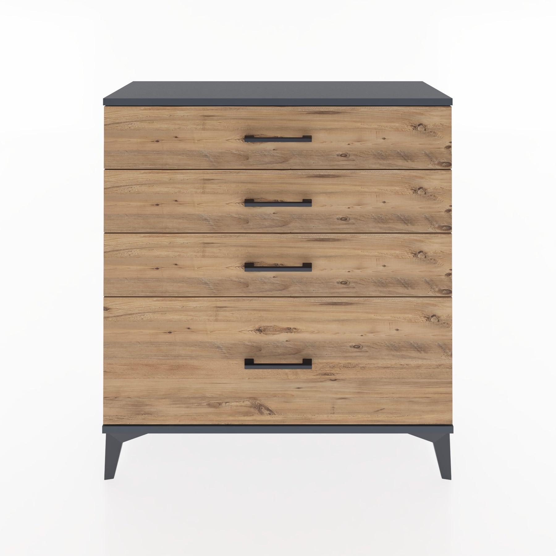 Woodntry Modular Dresser Anthracite 88x30x84 cm Drawer C9-2
