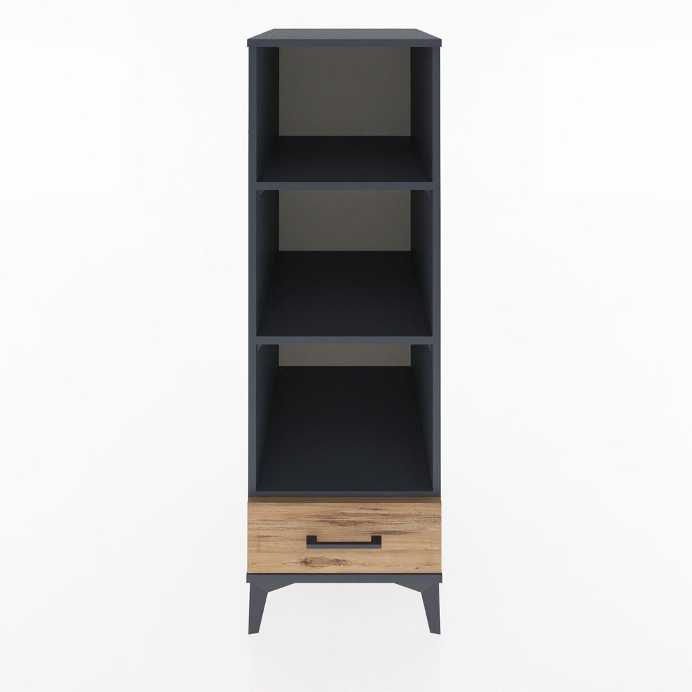Woodntry Modular Cabinet Anthracite 44x59x122 cm with Drawers and Shelves CR109-2