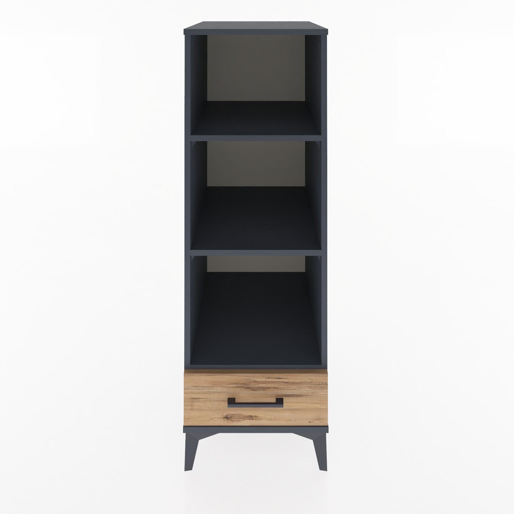 Woodntry Modular Cabinet Anthracite 44x59x122 cm with Drawers and Shelves CR109-2