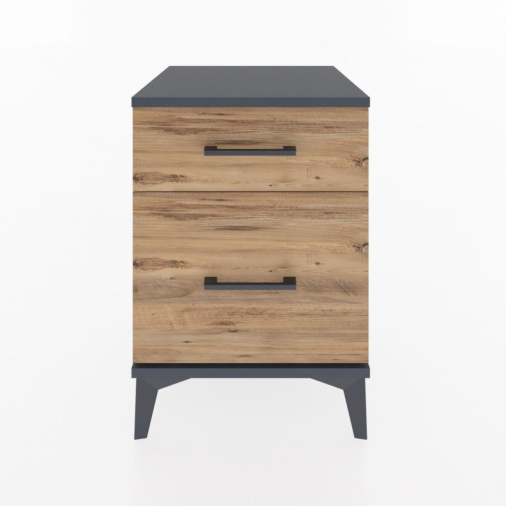Woodntry Modular Nightstand Anthracite 44x44x52 cm Drawer C9-2