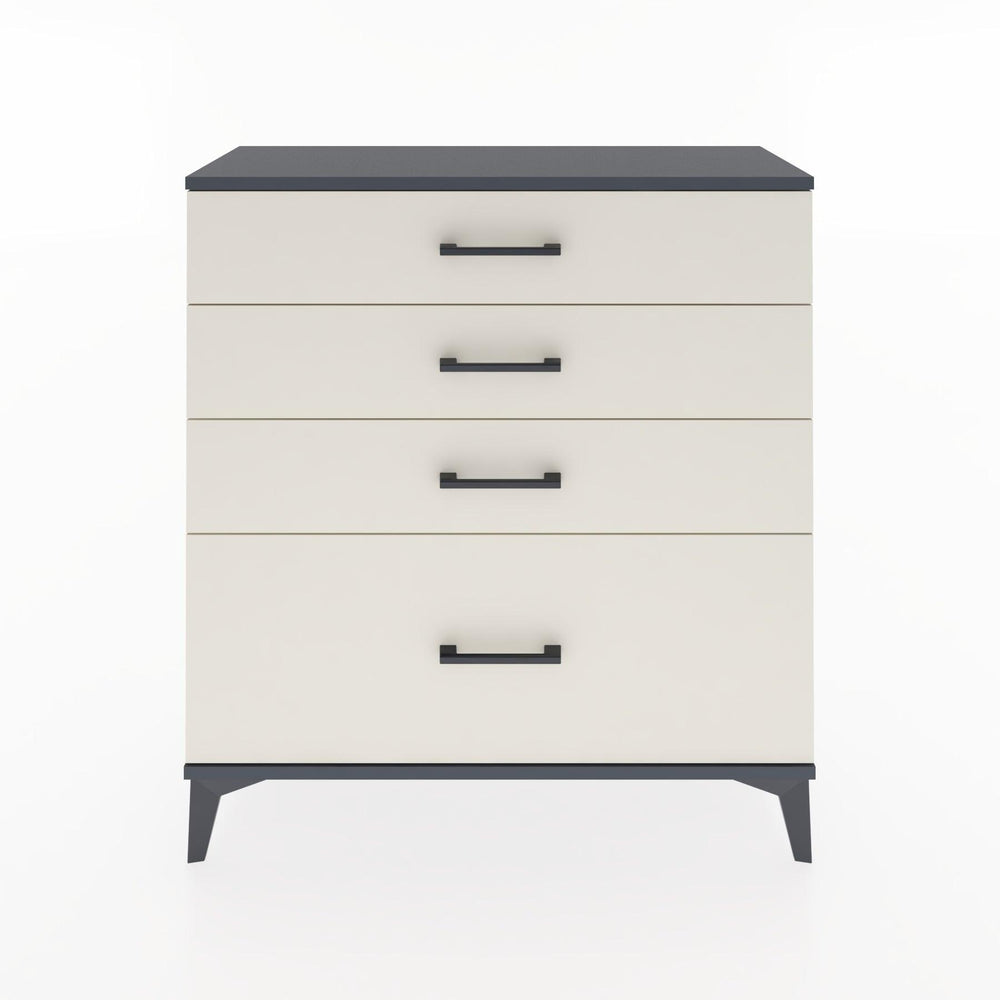 Woodntry Modüler Şifonyer Antrasit 88x30x84 cm Çekmeceli C9-2