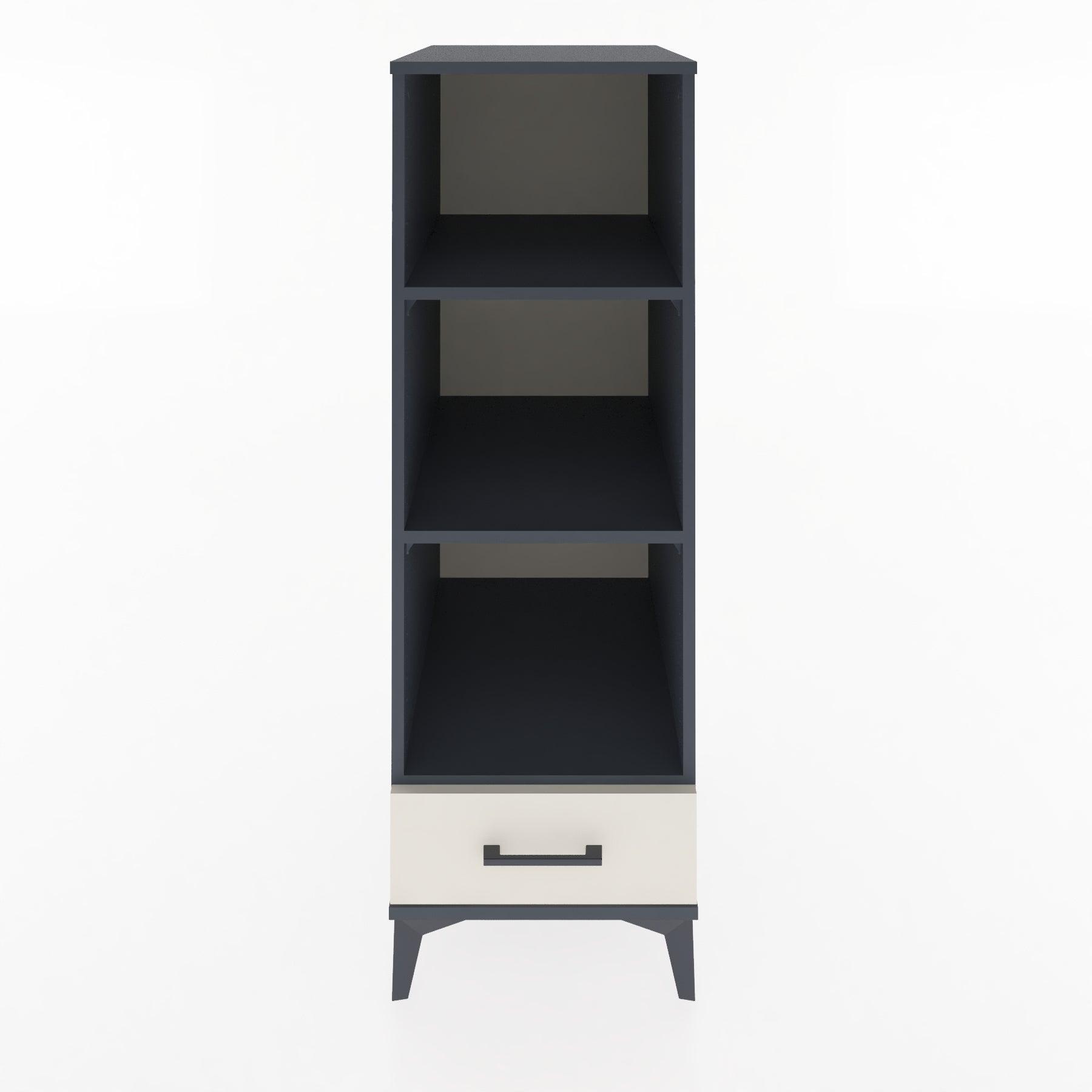 Woodntry Modular Cabinet Anthracite 44x30x122 cm with Drawers and Shelves CR109-2