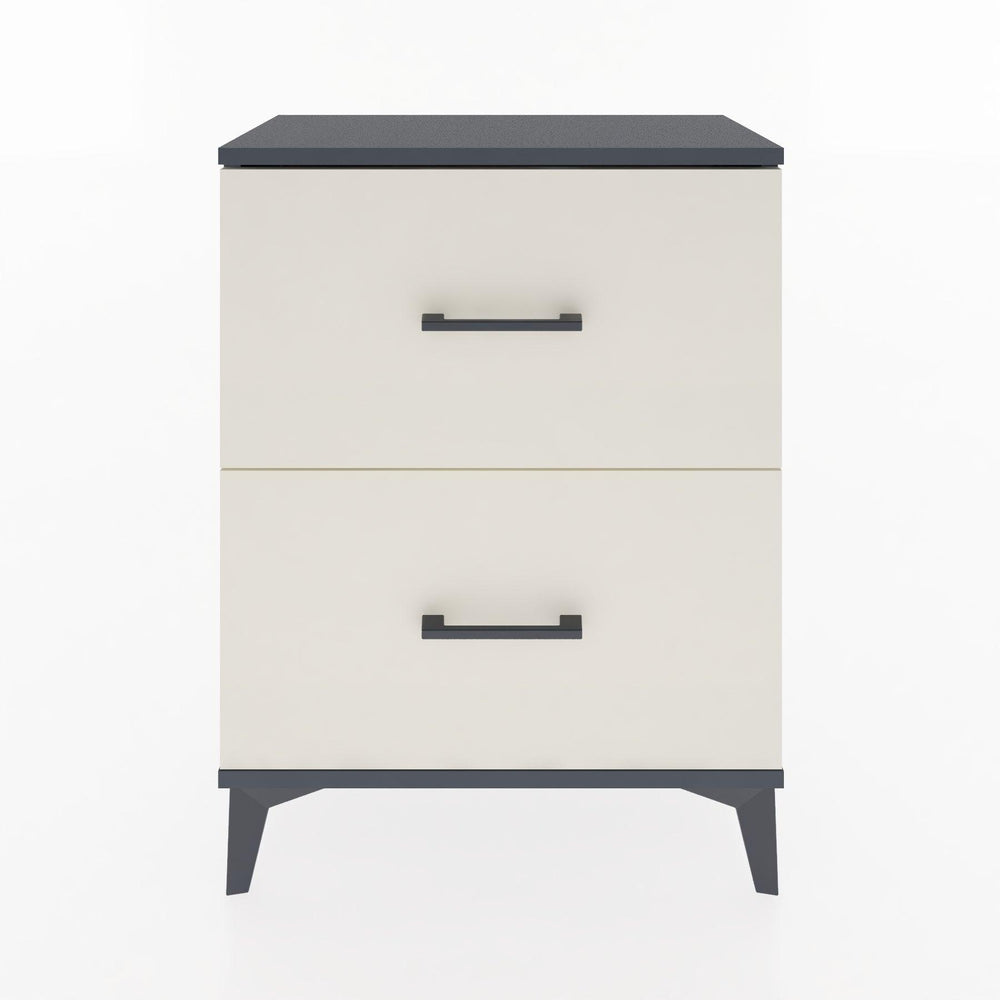 Woodntry Modular Nightstand Anthracite 60x30x68 cm Drawer C9-2