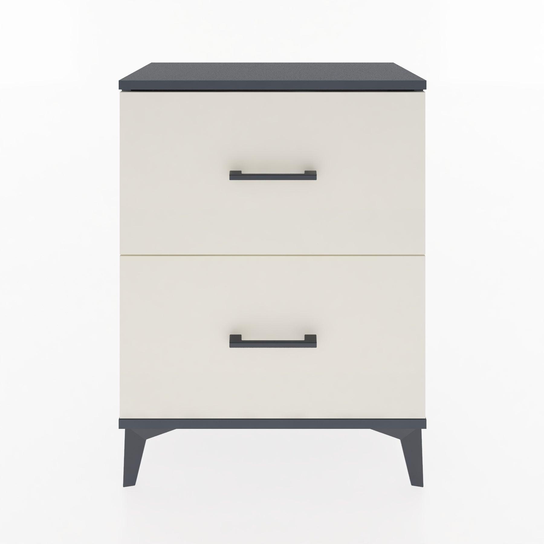 Woodntry Modular Nightstand Anthracite 60x30x68 cm Drawer C9-2