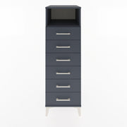 Woodntry Modular Cabinet Anthracite 44x30x122 cm with Drawers and Shelves CR59-2