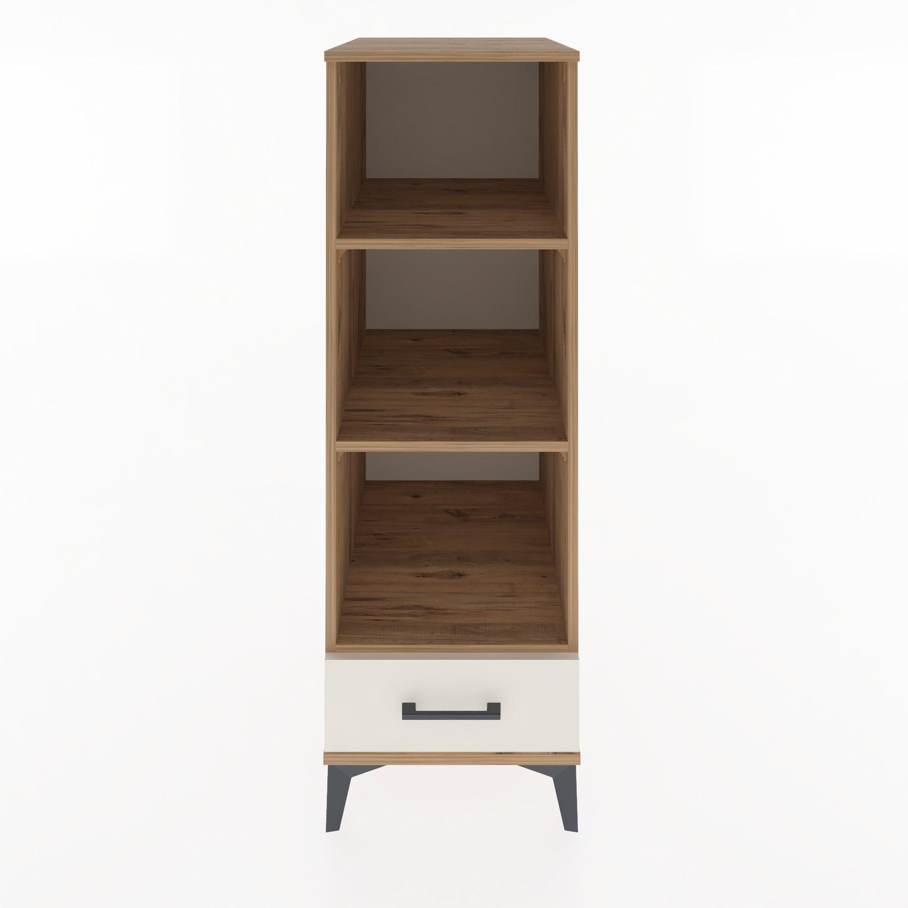 Woodntry Modüler Dolap Çam 44x30x122 cm Çekmeceli ve Raflı CR109-3