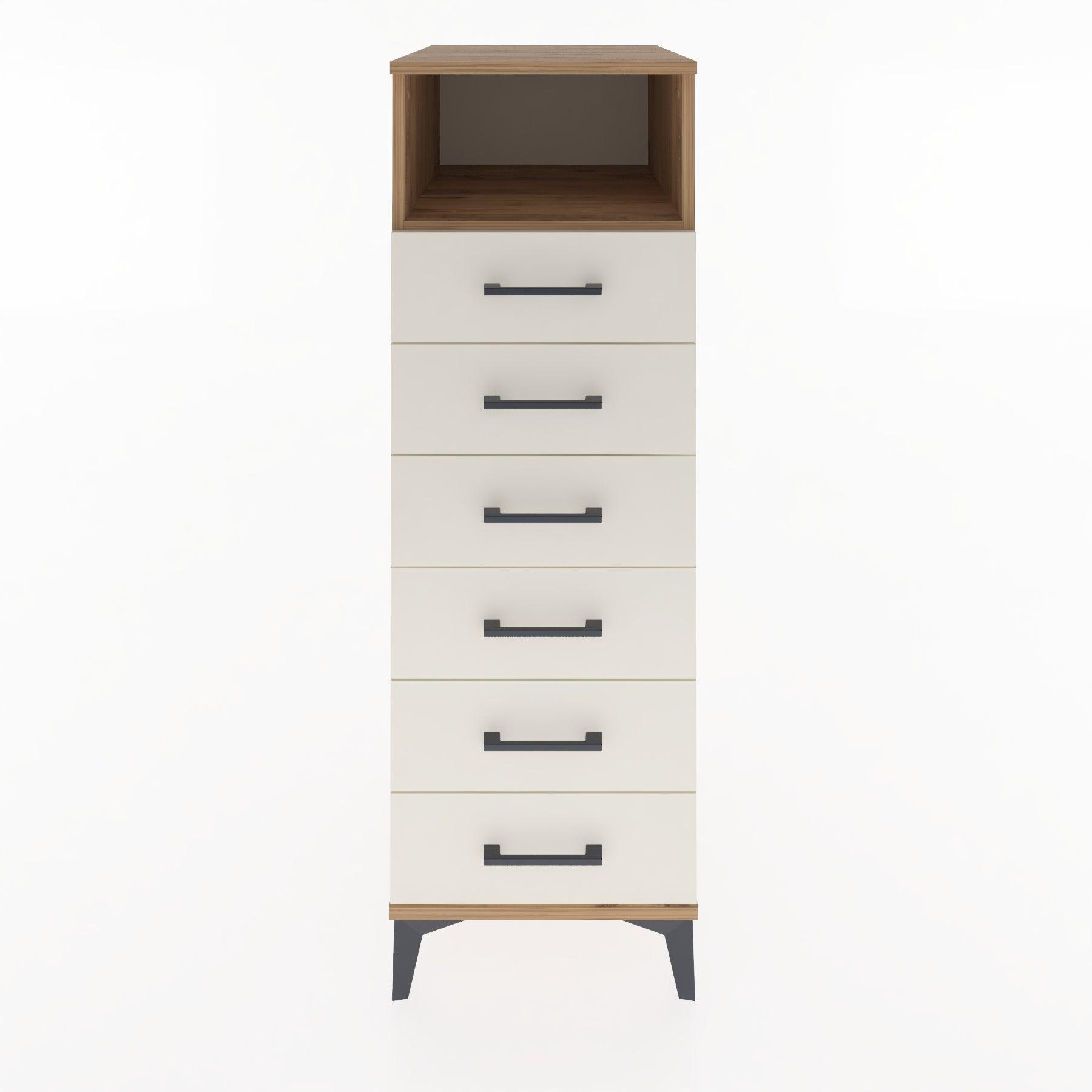 Woodntry Modular Cabinet Pine 44x30x122 cm with Drawers and Shelves CR59-3