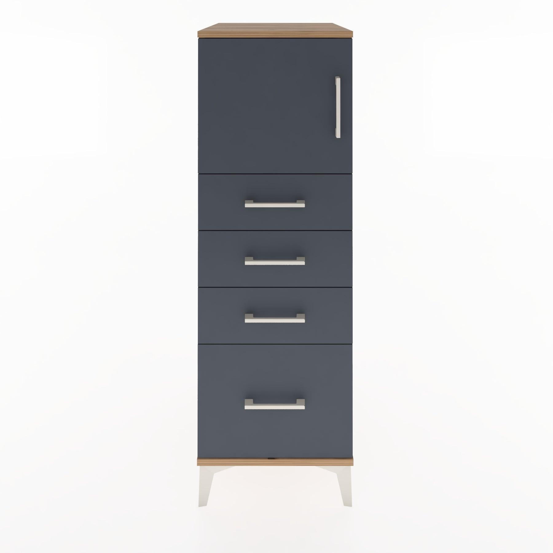 Woodntry Modular Cabinet Pine 44x59x122 cm with Doors and Drawers KC9-3