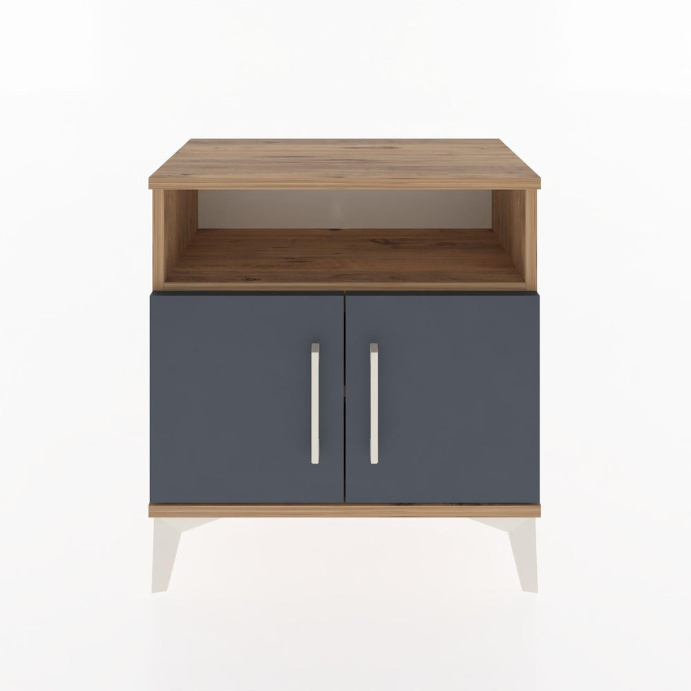 Woodntry Modular Nightstand Pine 60x30x52 cm with Cover and Shelf KR9-3