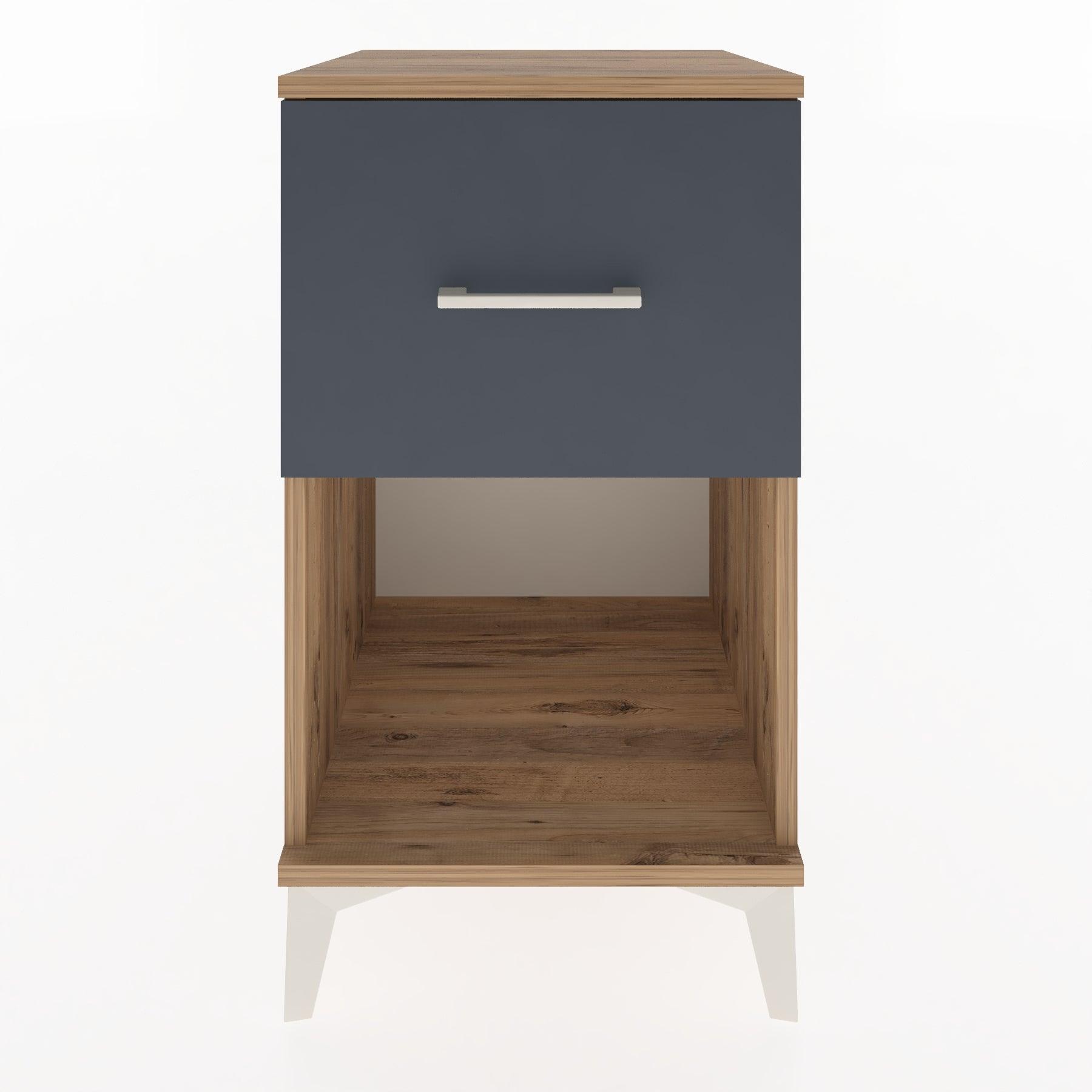 Woodntry Modular Nightstand Pine 44x44x68 cm with Drawers and Shelves CR9-3