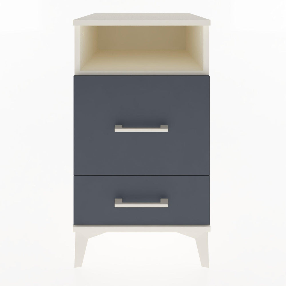 Woodntry Modüler Komodin Aytaşı 44x44x68 cm Çekmeceli ve Raflı CR10-1