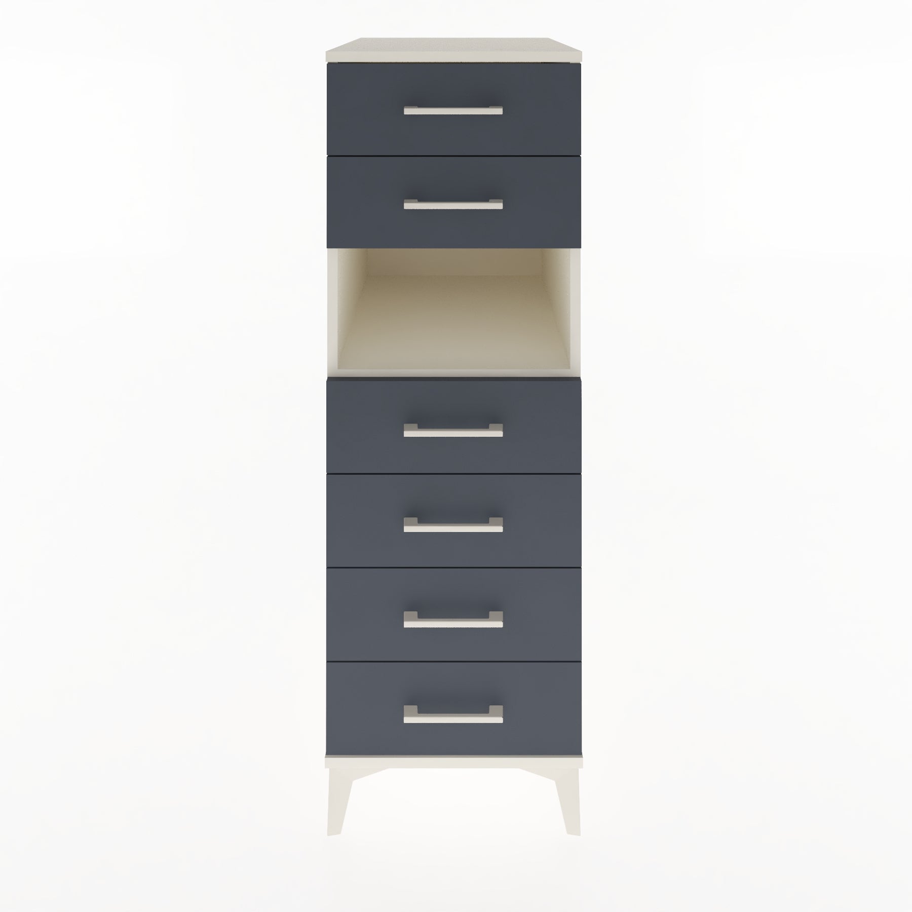 Woodntry Modular Cabinet Moonstone 44x59x122 cm with Drawers and Shelves CR60-1