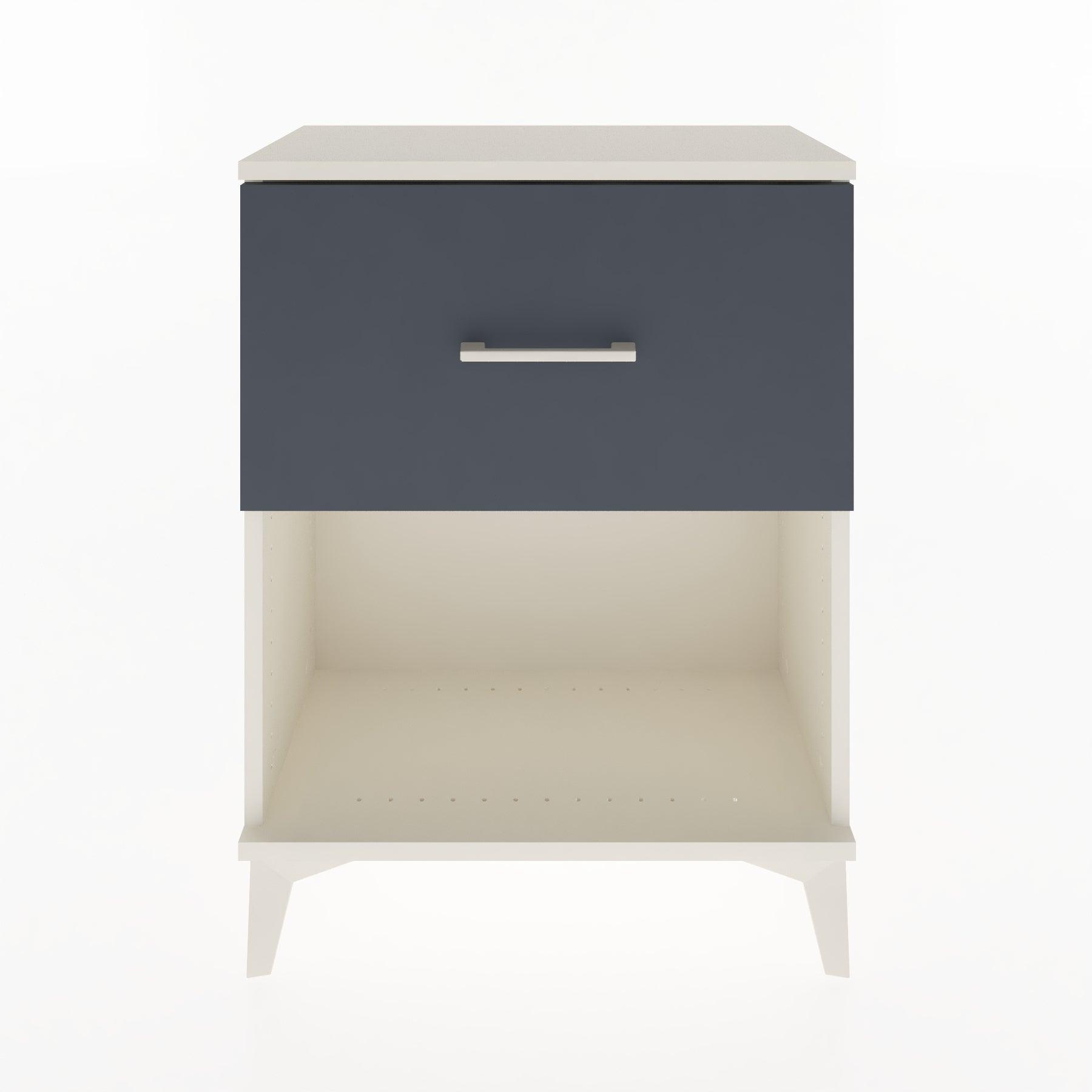 Woodntry Modular Nightstand Moonstone 60x30x68 cm with Drawer and Shelf CR10-1