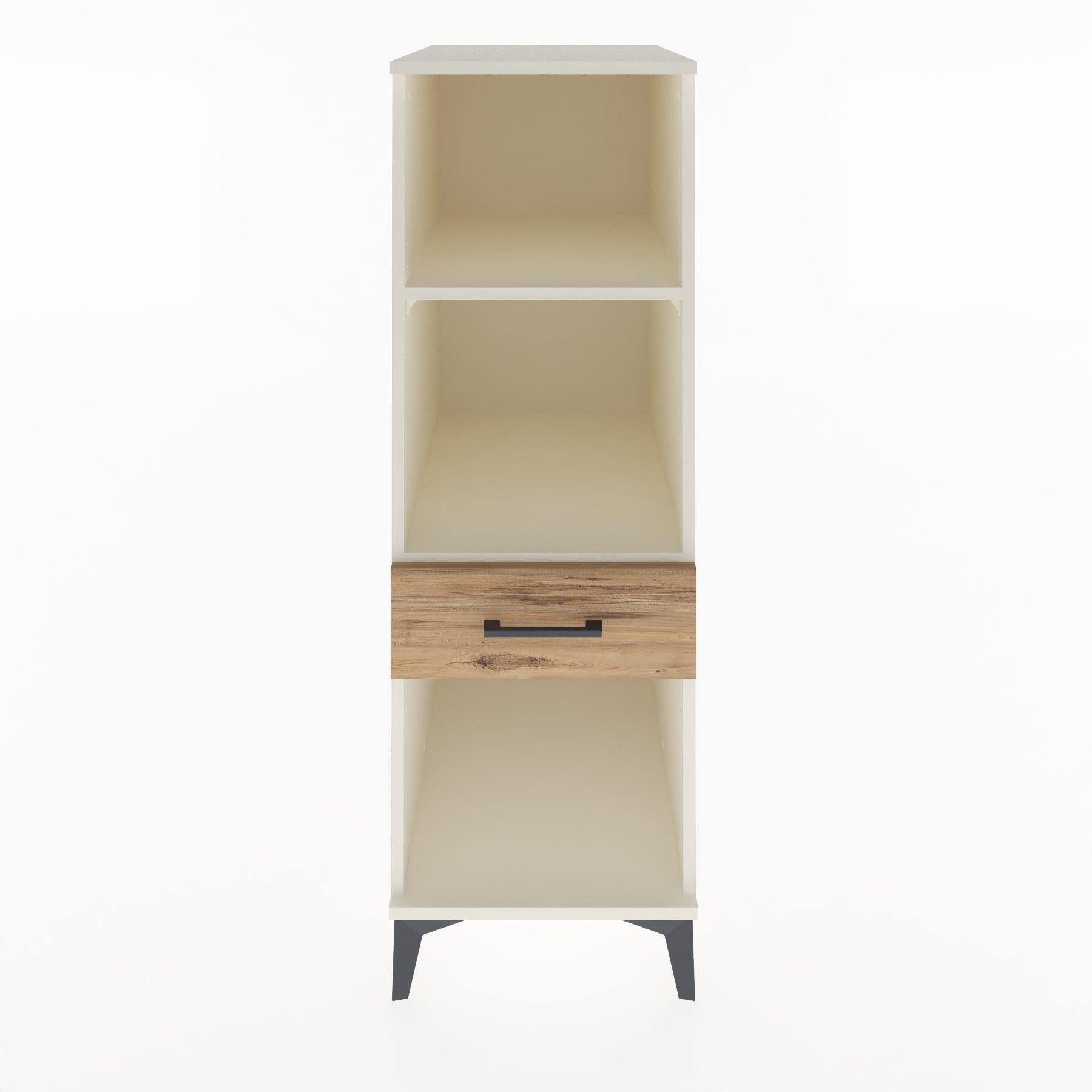 Woodntry Modular Cabinet Moonstone 44x59x122 cm with Drawers and Shelves CR110-1