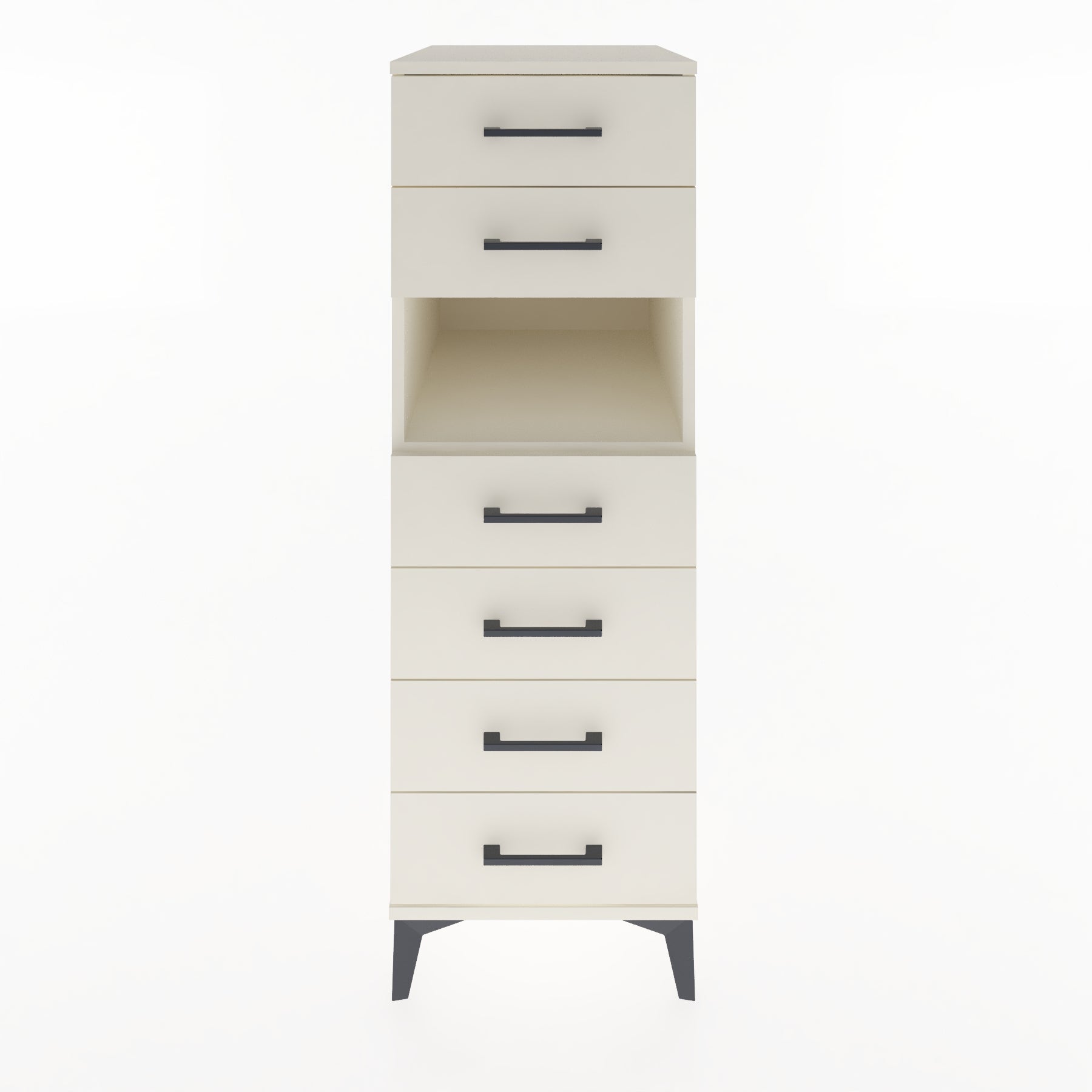 Woodntry Modular Cabinet Moonstone 44x59x122 cm with Drawers and Shelves CR60-1