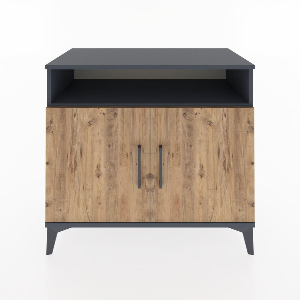 Woodntry Modular Dresser Anthracite 88x44x68 cm with Cover and Shelf KR10-2