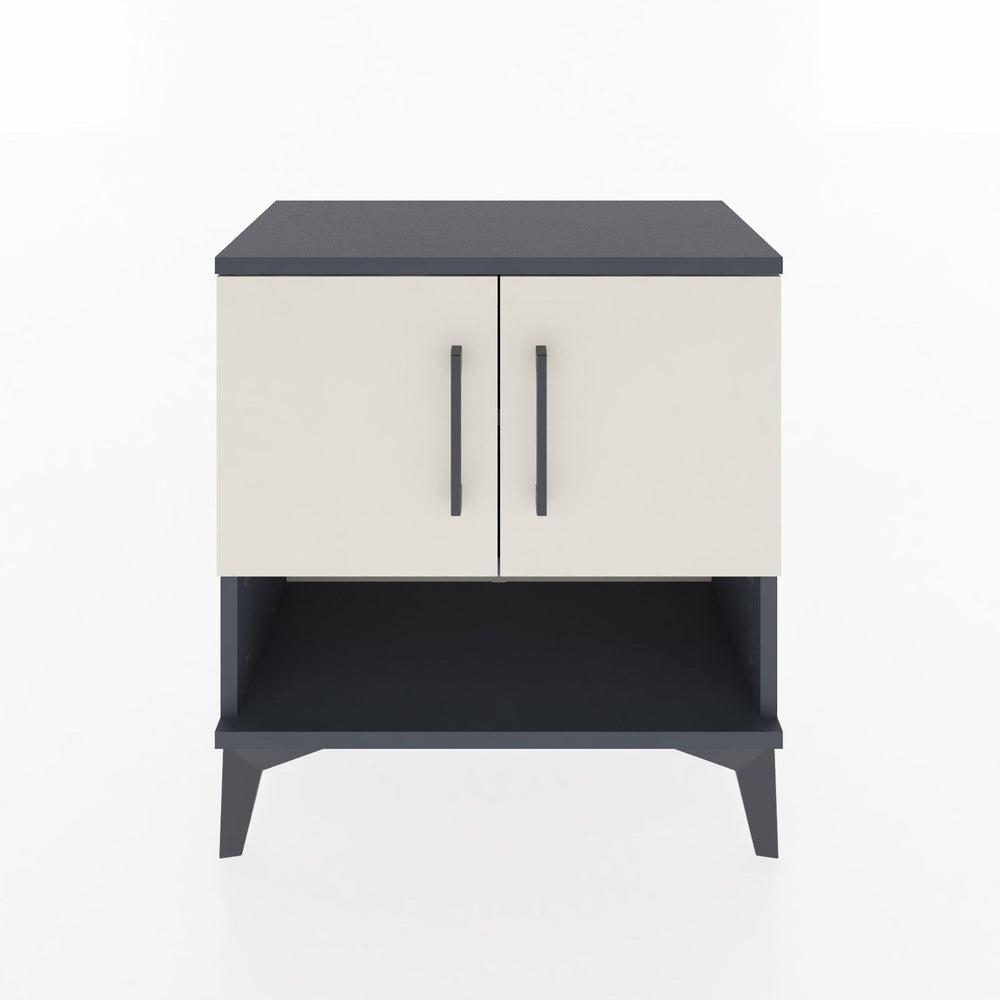 Woodntry Modular Nightstand Anthracite 60x30x52 cm with Cover and Shelf KR10-2