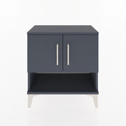 Woodntry Modular Nightstand Anthracite 60x30x52 cm with Cover and Shelf KR10-2