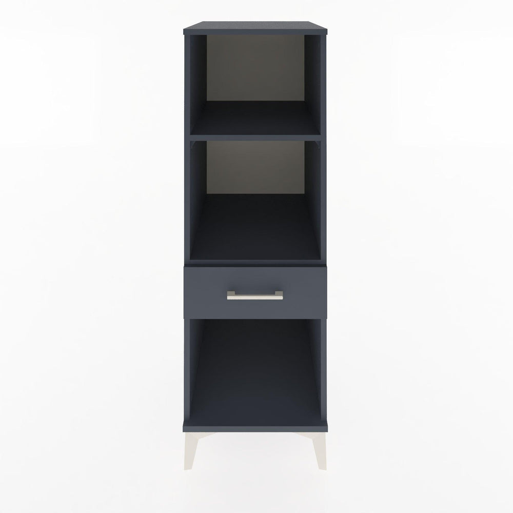 Woodntry Modular Cabinet Anthracite 44x30x122 cm with Drawers and Shelves CR110-2