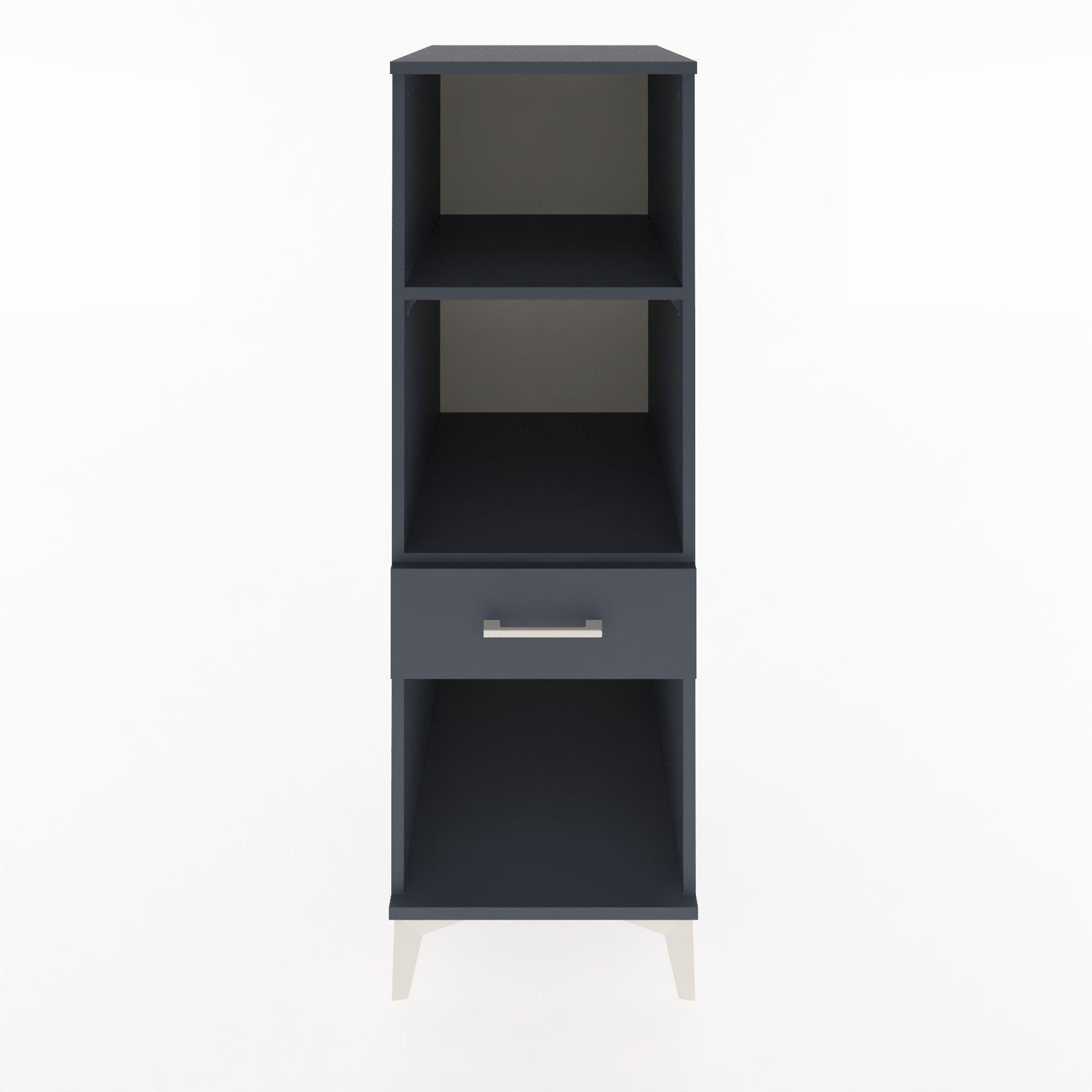 Woodntry Modular Cabinet Anthracite 44x30x122 cm with Drawers and Shelves CR110-2