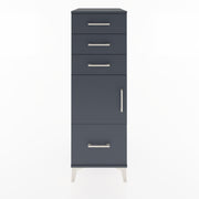 Woodntry Modular Cabinet Anthracite 44x30x122 cm with Doors and Drawers KC10-2