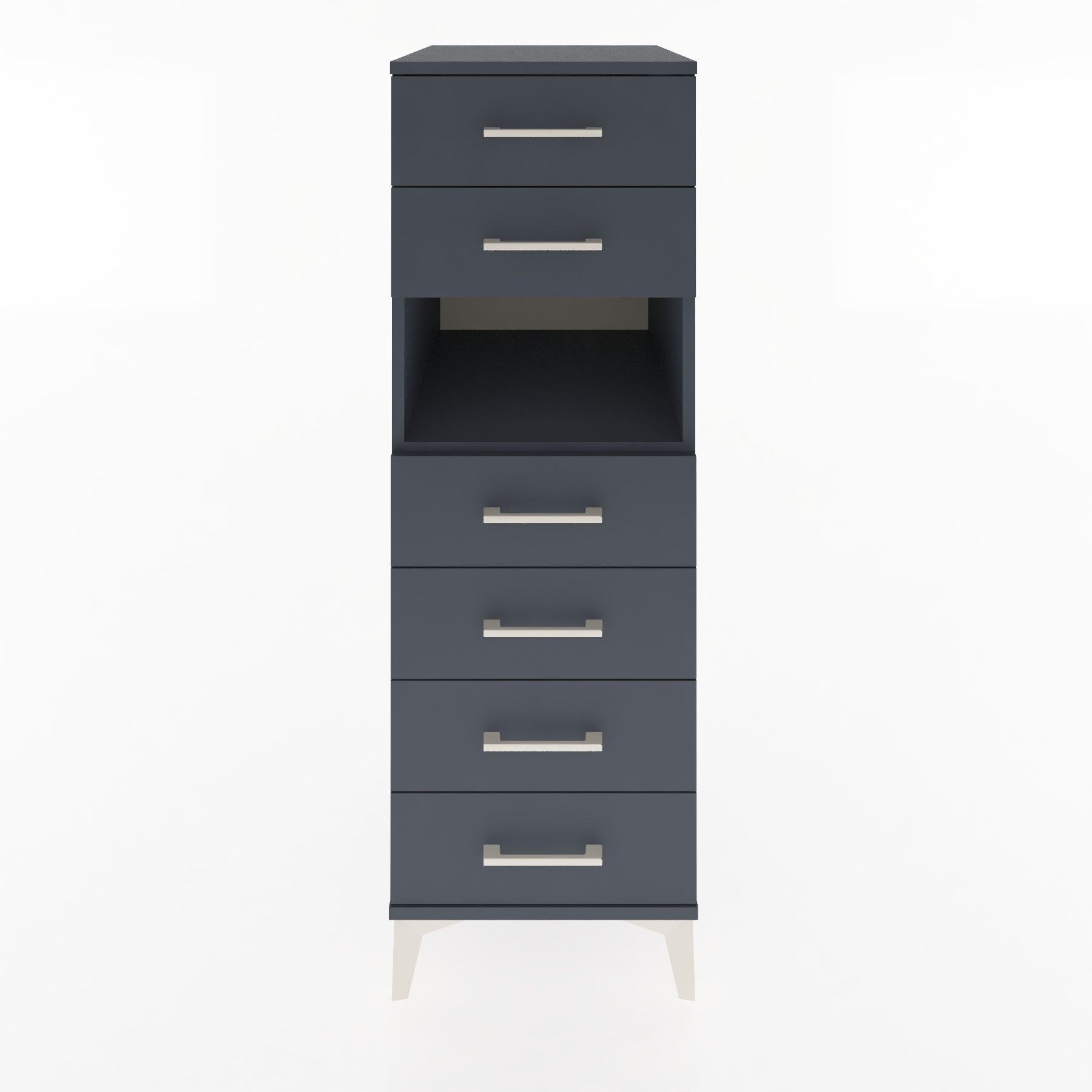 Woodntry Modular Cabinet Anthracite 44x59x122 cm with Drawers and Shelves CR60-2