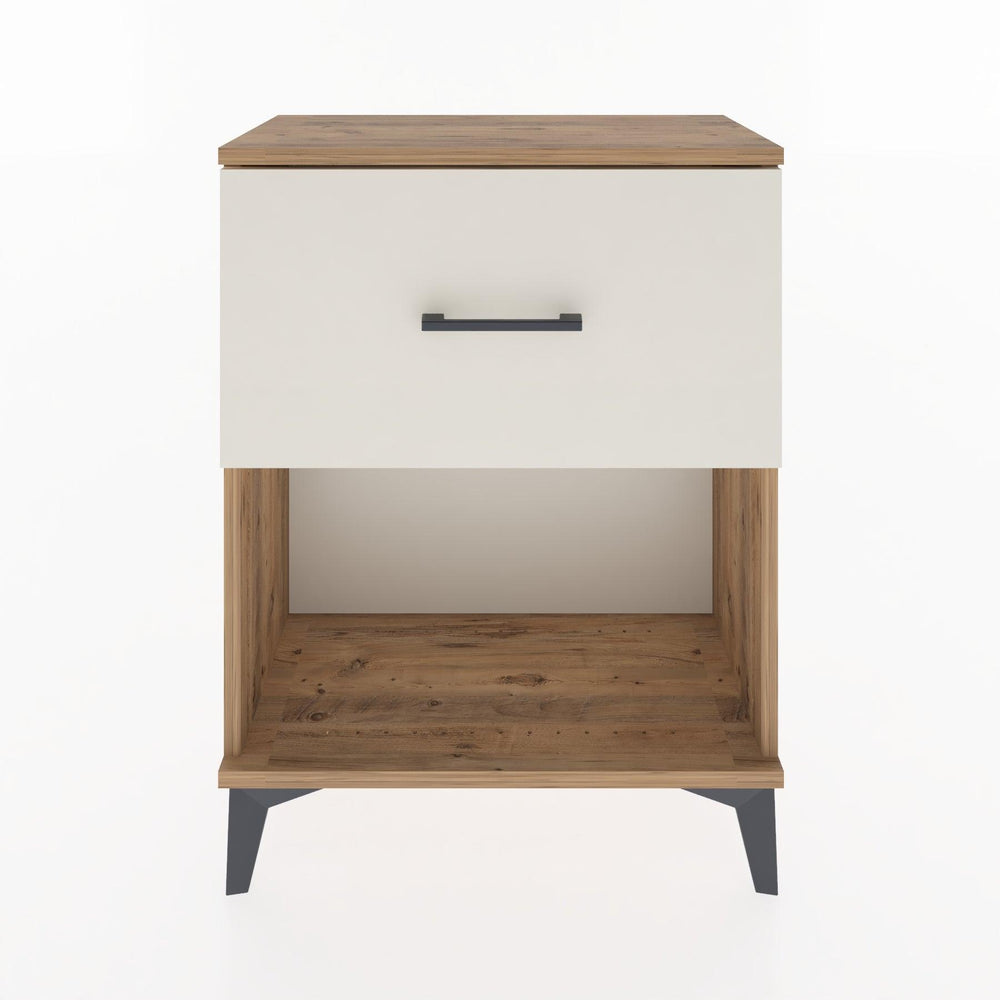 Woodntry Modular Nightstand Pine 60x30x68 cm with Drawers and Shelves CR10-3