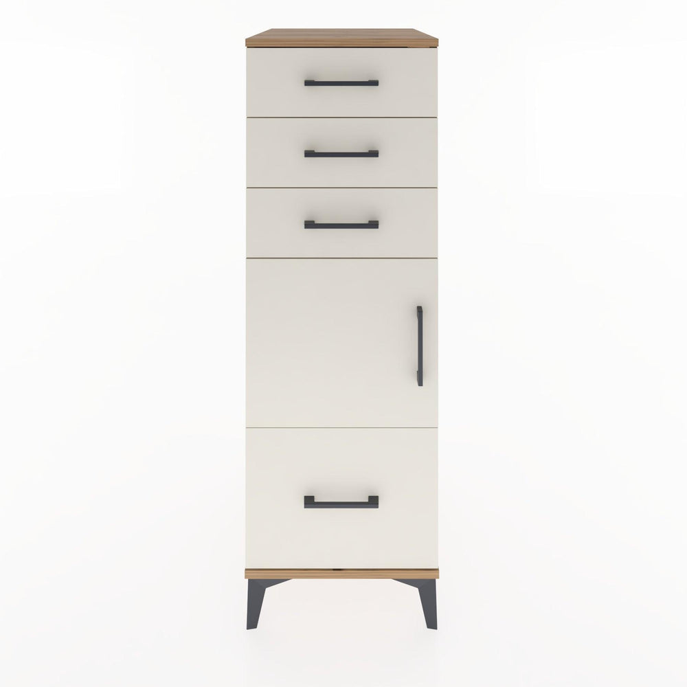 Woodntry Modular Cabinet Pine 44x30x122 cm with Doors and Drawers KC10-3