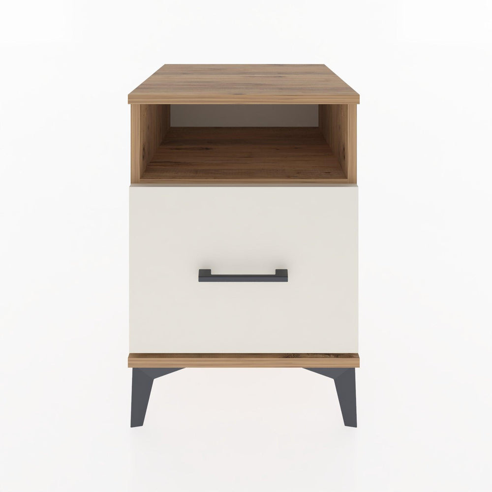Woodntry Modular Nightstand Pine 44x44x52 cm with Drawers and Shelves CR10-3