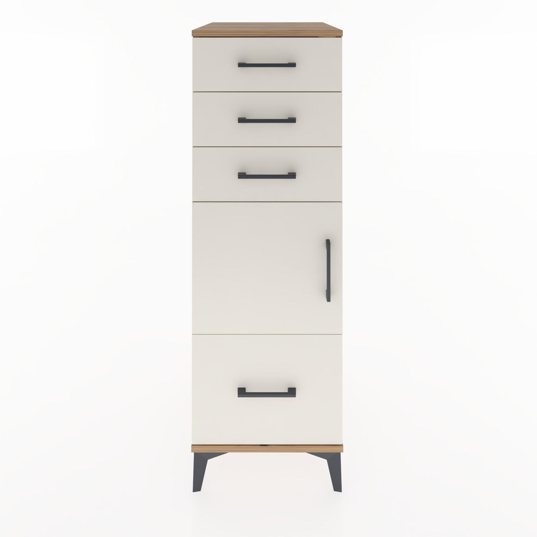 Woodntry Modular Cabinet Pine 44x59x122 cm with Doors and Drawers KC10-3