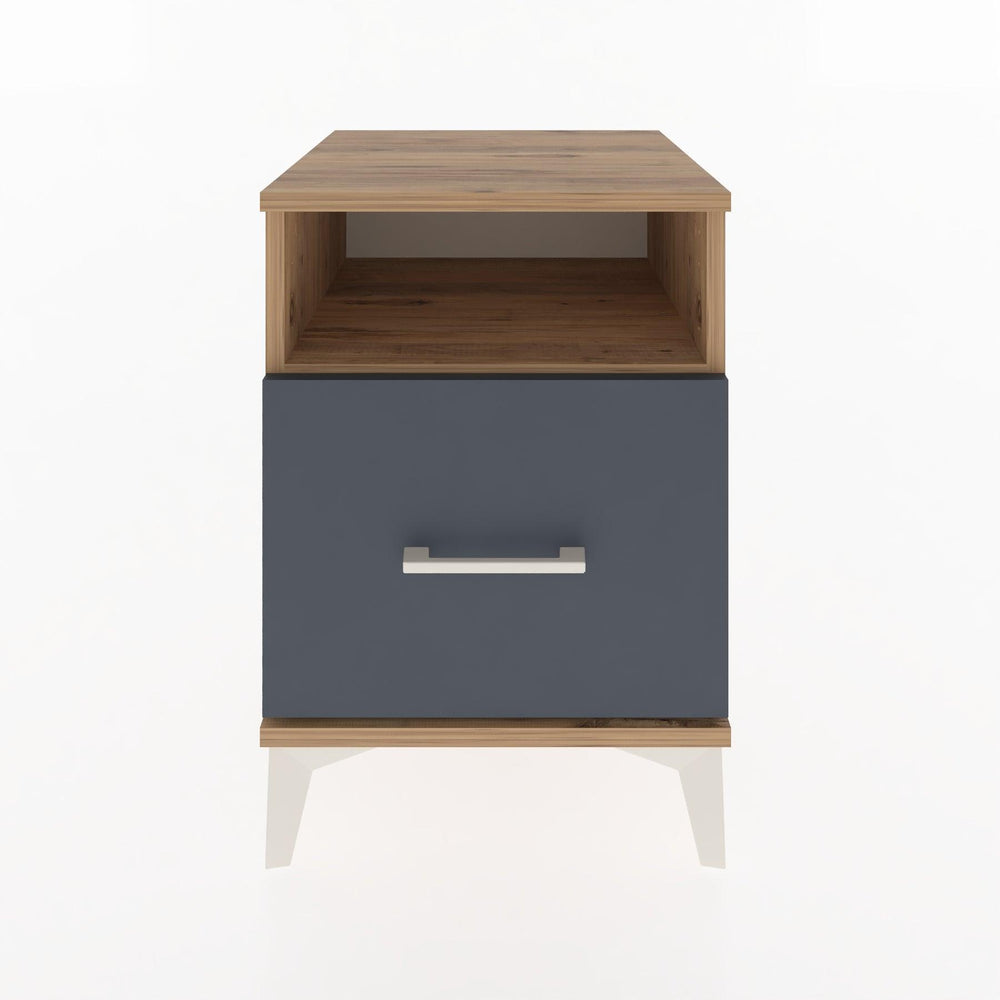 Woodntry Modular Nightstand Pine 44x44x52 cm with Drawers and Shelves CR10-3