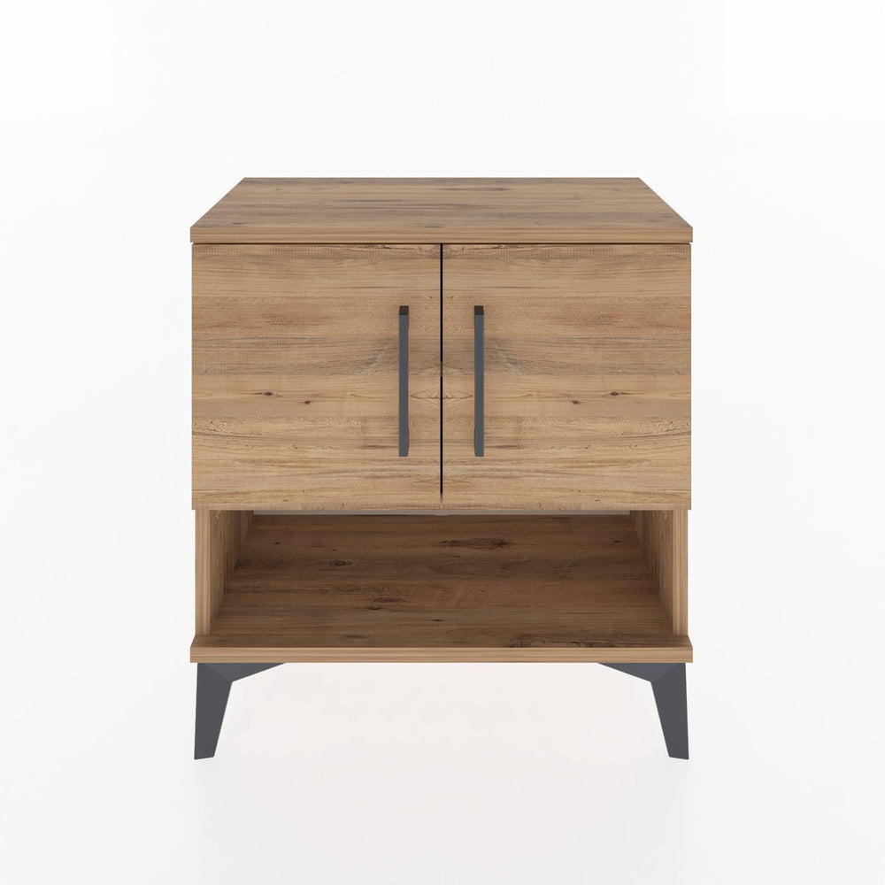 Woodntry Modular Nightstand Pine 60x30x52 cm with Cover and Shelf KR10-3