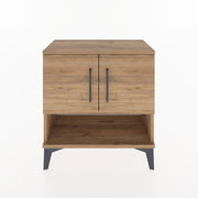 Woodntry Modular Nightstand Pine 60x30x52 cm with Cover and Shelf KR10-3