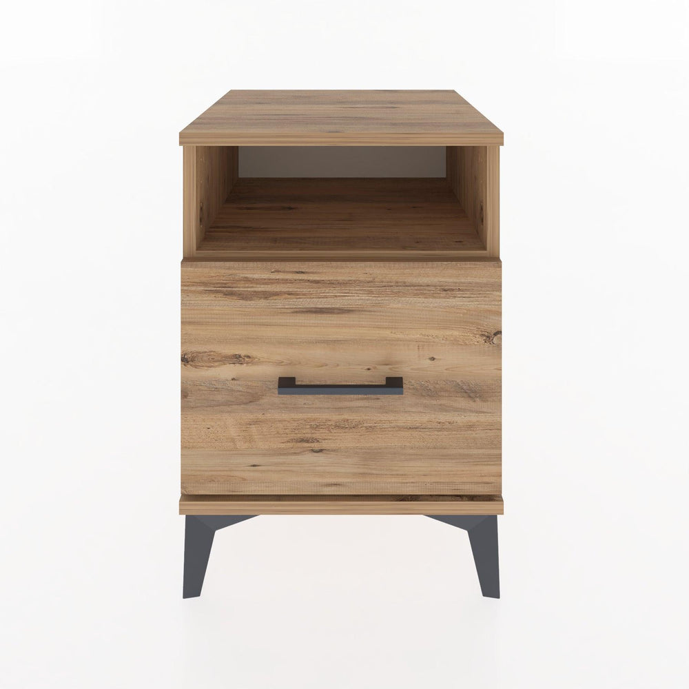 Woodntry Modular Nightstand Pine 44x44x52 cm with Drawers and Shelves CR10-3