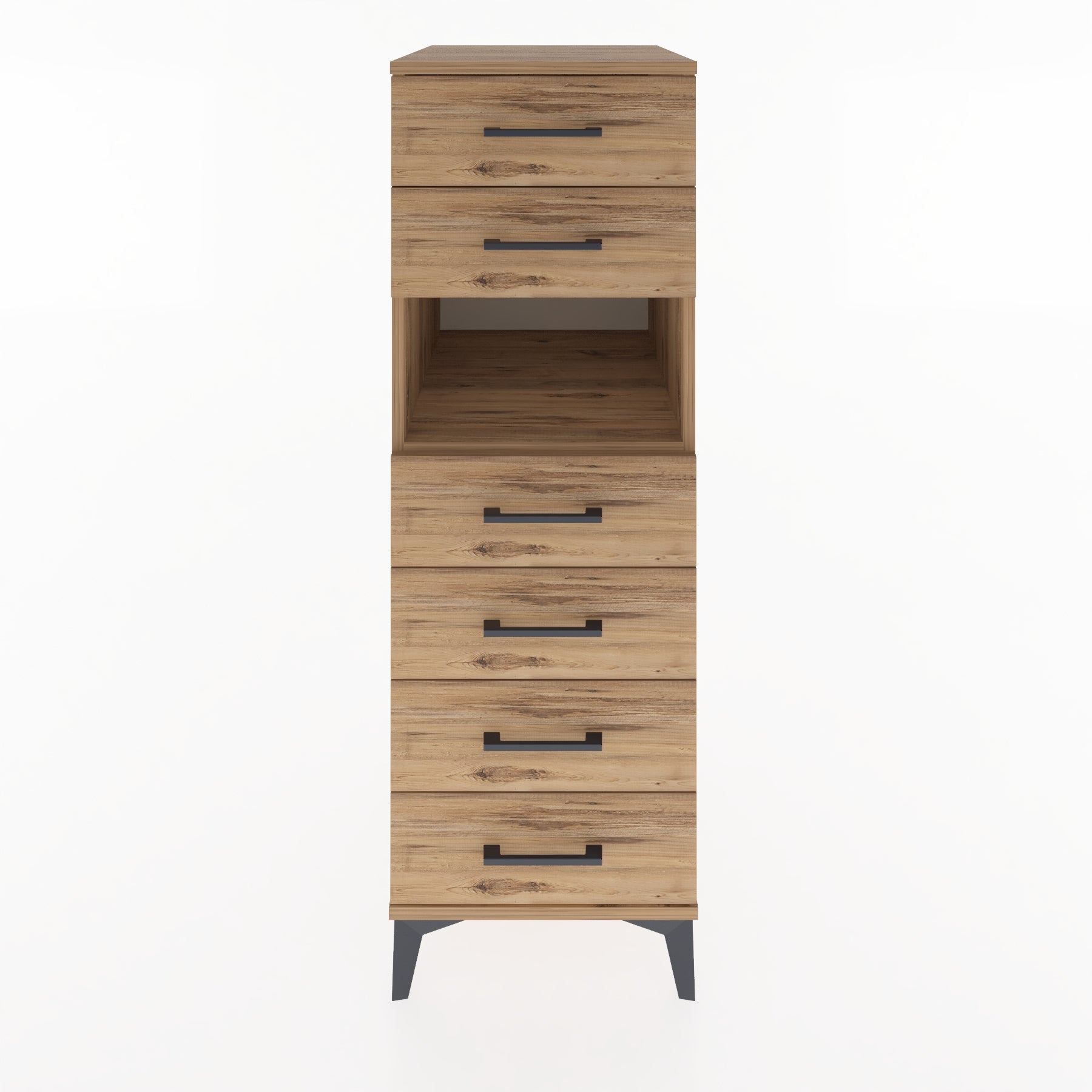 Woodntry Modular Cabinet Pine 44x59x122 cm with Drawers and Shelves CR60-3