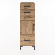 Woodntry Modular Cabinet Pine 44x30x122 cm with Doors and Drawers KC10-3