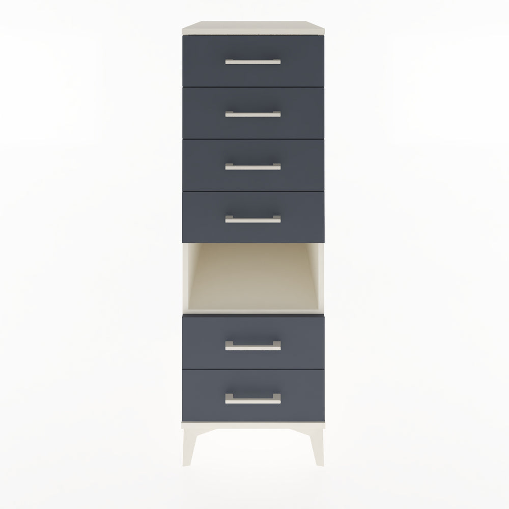 Woodntry Modular Cabinet Moonstone 44x59x122 cm with Drawers and Shelves CR61-1