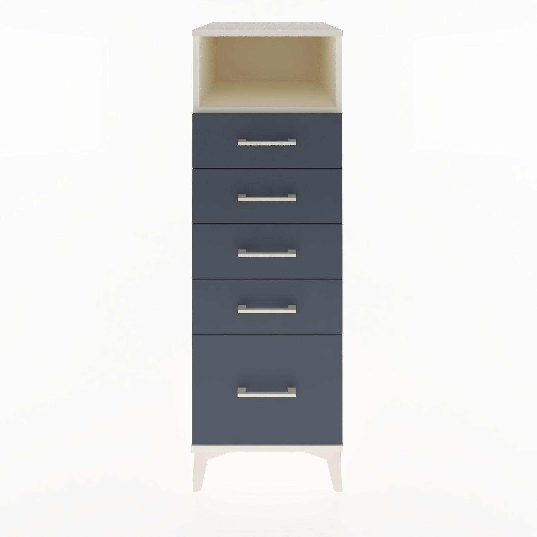 Woodntry Modular Cabinet Moonstone 44x59x122 cm with Drawers and Shelves CR111-1