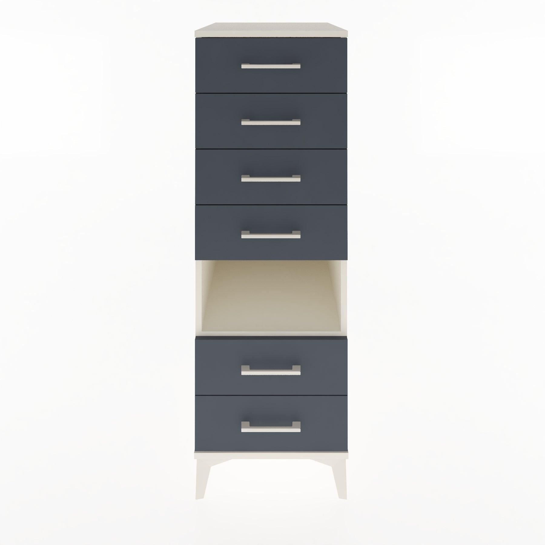 Woodntry Modular Cabinet Moonstone 44x30x122 cm with Drawers and Shelves CR61-1