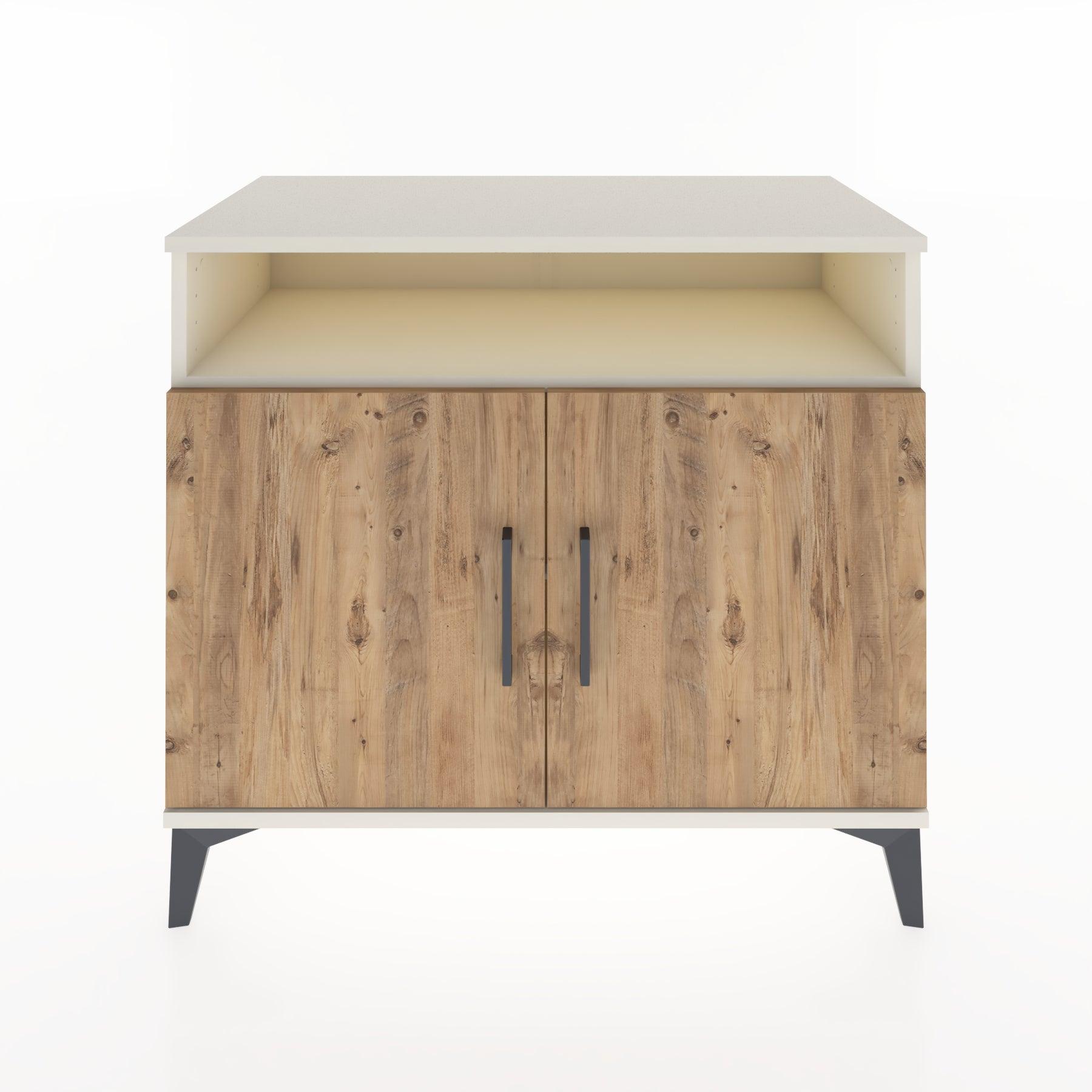 Woodntry Modüler Şifonyer Aytaşı 88x44x68 cm Kapaklı ve Raflı KR11-1