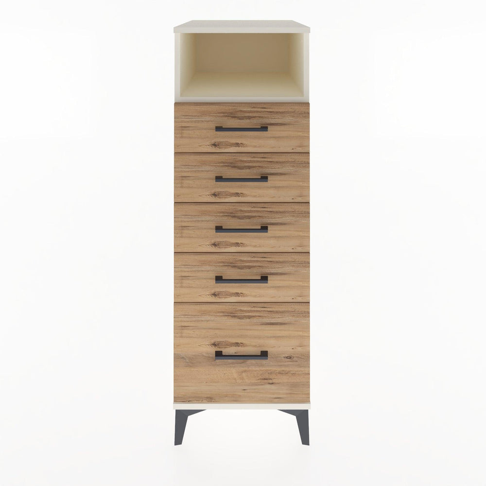 Woodntry Modular Cabinet Moonstone 44x59x122 cm with Drawers and Shelves CR111-1
