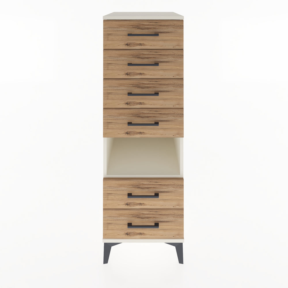 Woodntry Modular Cabinet Moonstone 44x59x122 cm with Drawers and Shelves CR61-1