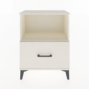 Woodntry Modular Nightstand Moonstone 60x30x68 cm with Drawer and Shelf CR11-1