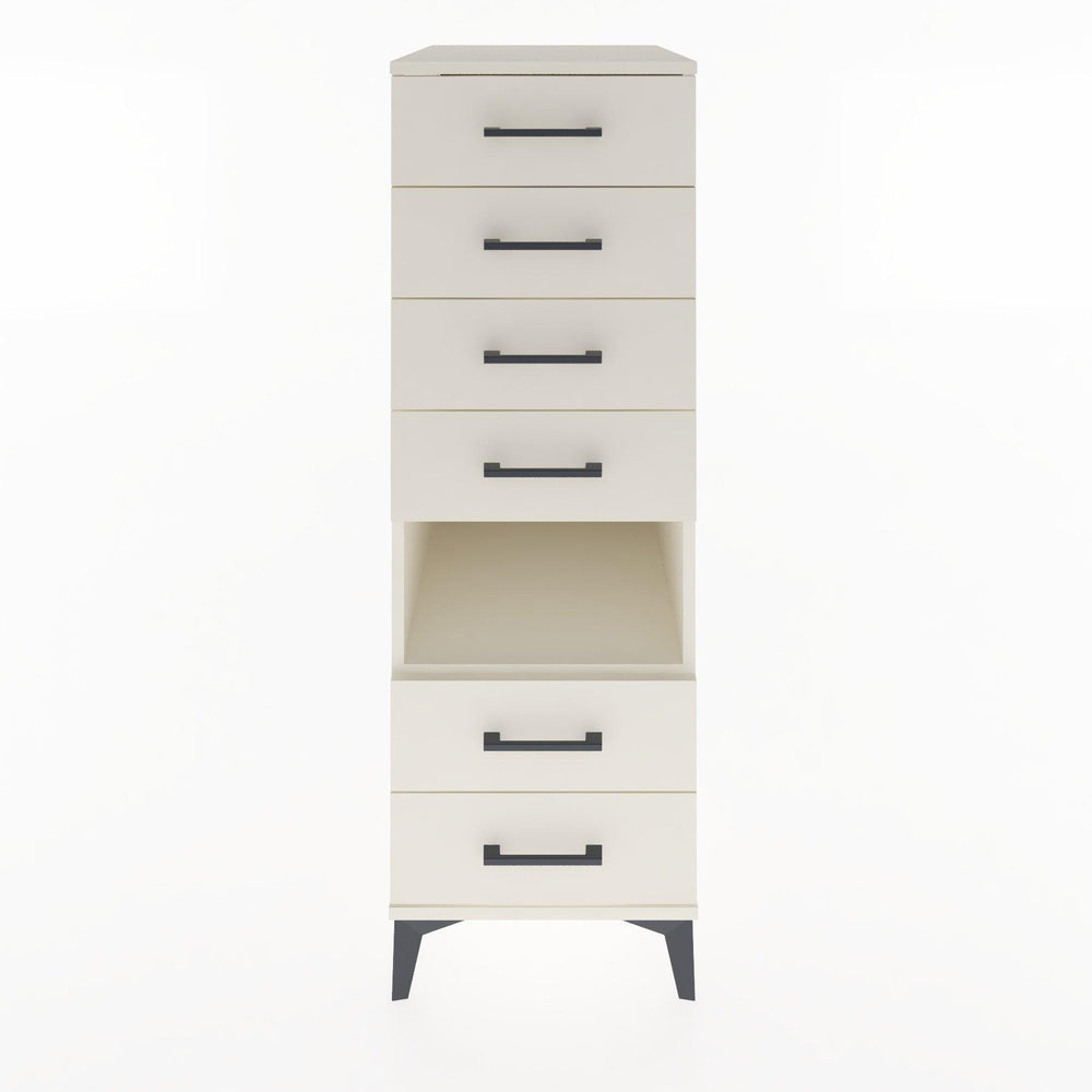 Woodntry Modular Cabinet Moonstone 44x30x122 cm with Drawers and Shelves CR61-1
