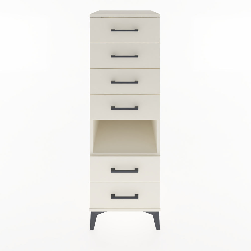 Woodntry Modular Cabinet Moonstone 44x59x122 cm with Drawers and Shelves CR61-1