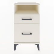 Woodntry Modular Nightstand Moonstone 44x44x68 cm with Drawer and Shelf CR11-1