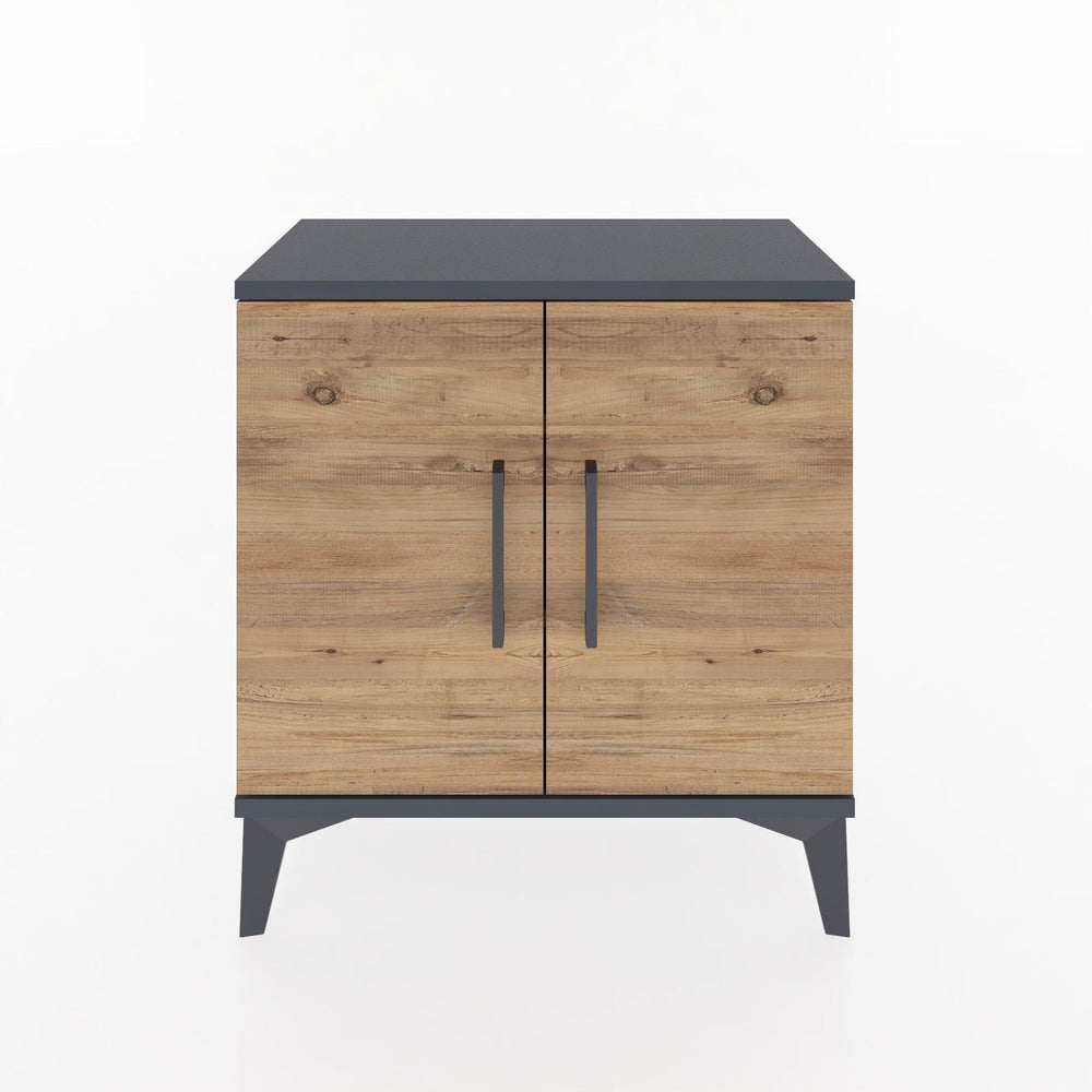 Woodntry Modular Nightstand Anthracite 60x30x52 cm with Lid K11-2