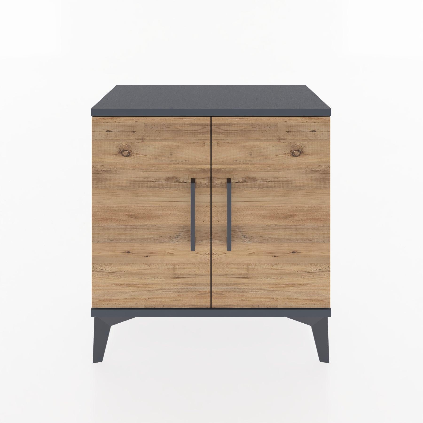 Woodntry Modular Nightstand Anthracite 60x30x52 cm with Lid K11-2