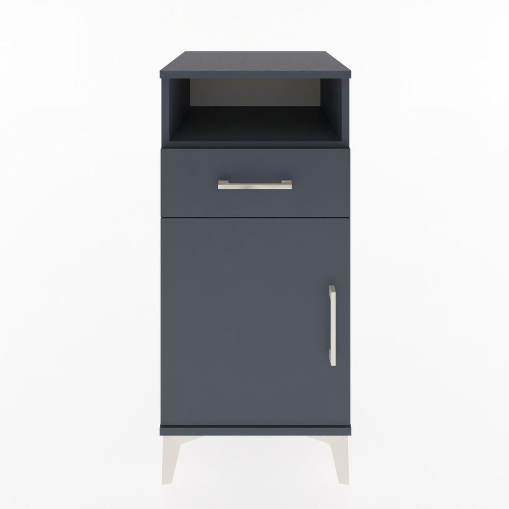 Woodntry Modüler Komodin Antrasit 44x44x84 cm Fonksiyonel F33-2