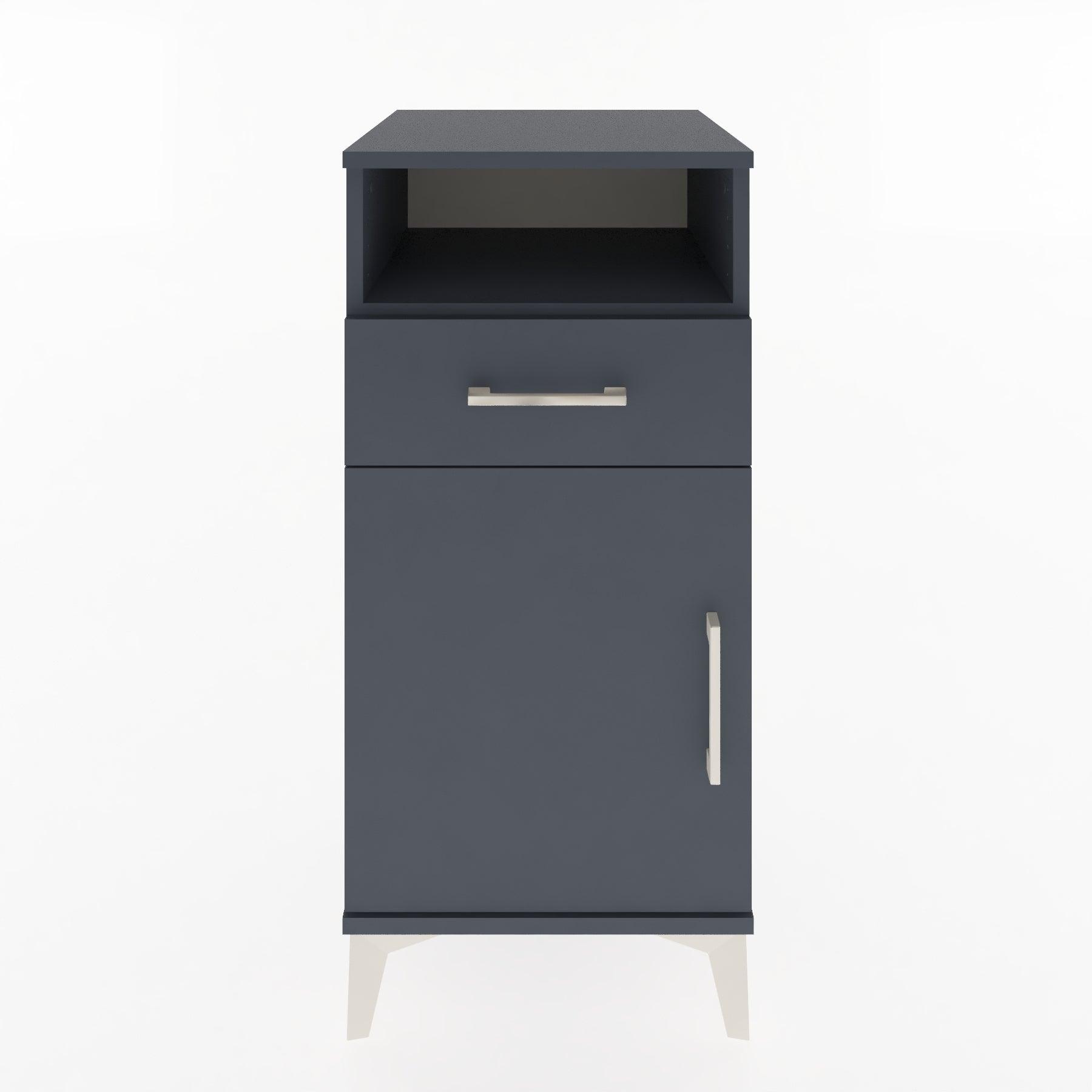Woodntry Modular Nightstand Anthracite 44x44x84 cm Functional F33-2